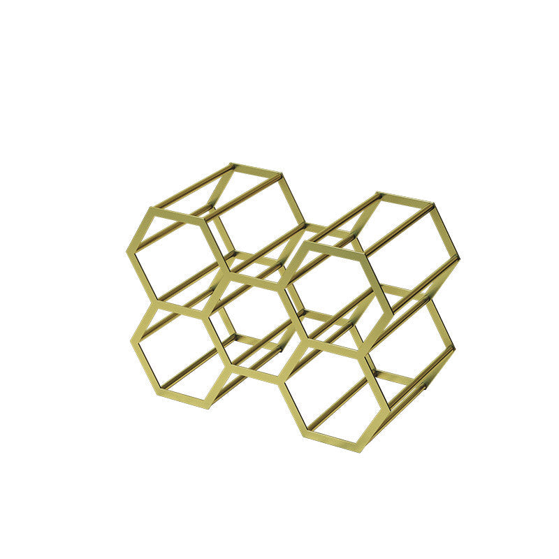 Glam Tabletop portainiera per vino in metallo porta bottiglia per soggiorno