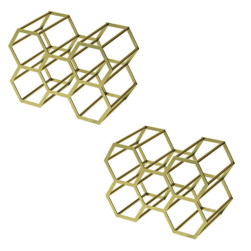 Glam Tabletop portainiera per vino in metallo porta bottiglia per soggiorno