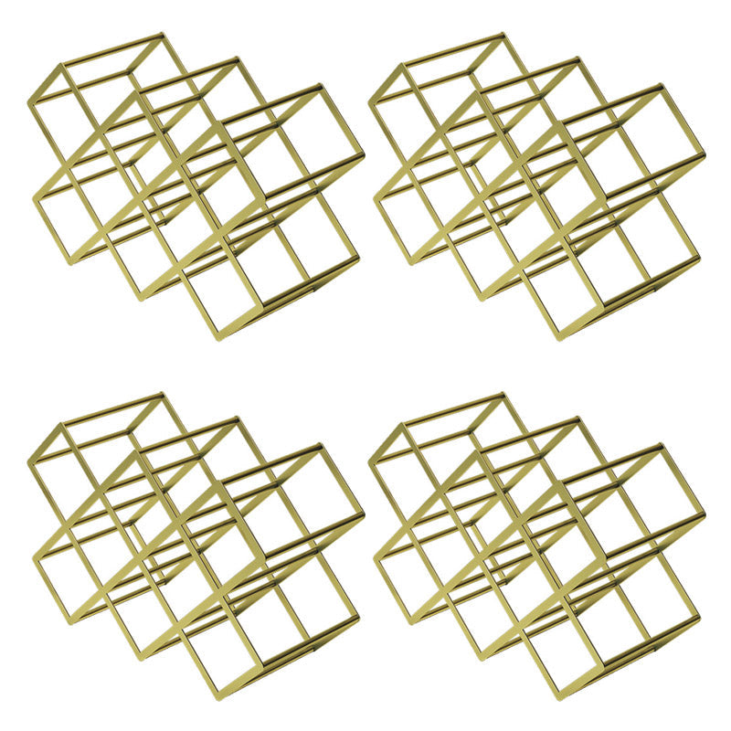 Glam Tabletop portainiera per vino in metallo porta bottiglia per soggiorno