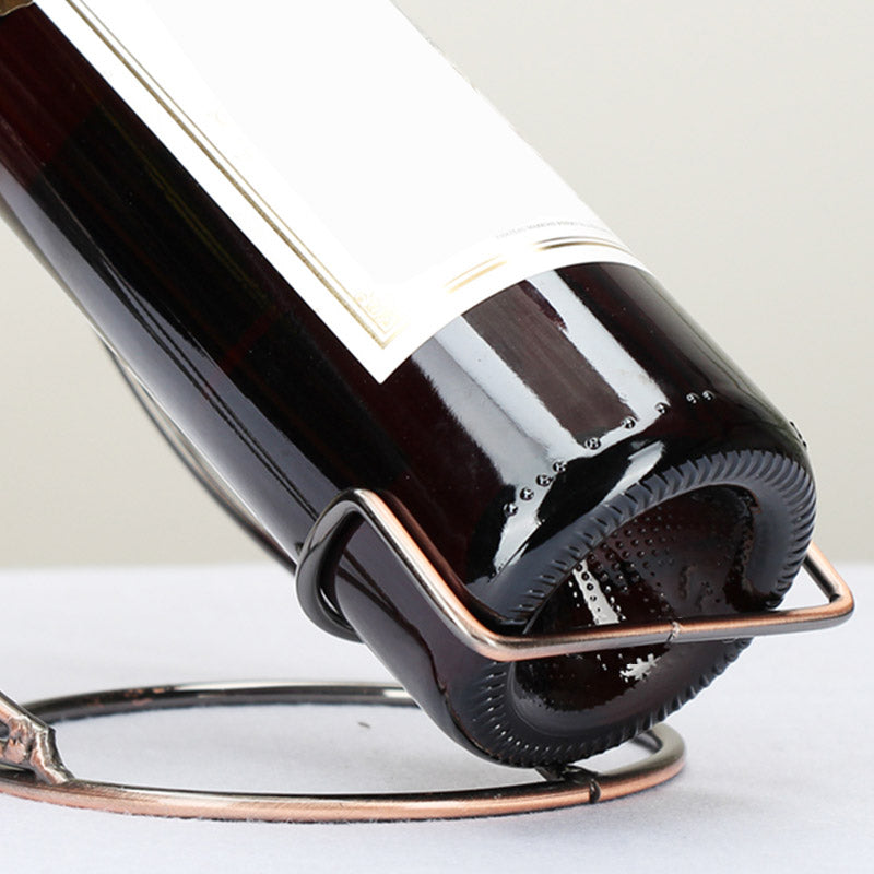 Glam -stijl aanrechtwijnrek metalen wijnrek voor de woonkamer