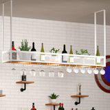 Modern Hanging Wine Rack Holder Iron Wine Glass Stemware Rack Holder