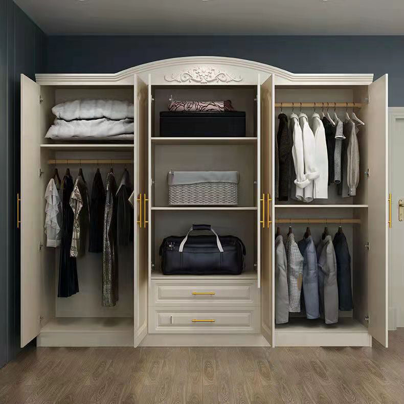 Armadio in legno bianco Armata Armadio del guardaroba in campagna francese per casa