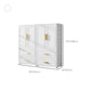 Hinged Wardrobe Cabinet Modern Plastic Storage Cabinet for Bedroom