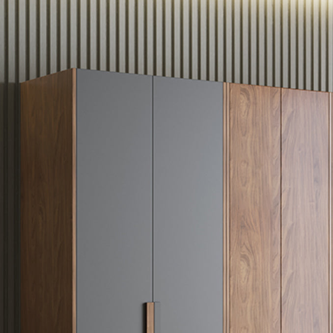 Armario de armario de madera con bisagras con cajón de almacenamiento moderno