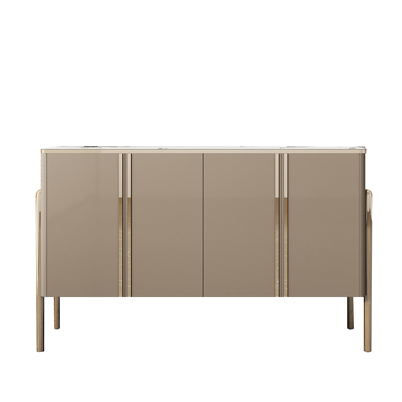 Steinbuffet Sideboard zeitgemäßes Stil -Essbuffet mit Schränken