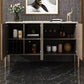 Steinbuffet Sideboard zeitgemäßes Stil -Essbuffet mit Schränken