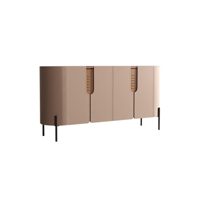 Server in stile contemporaneo di credenza in pietra con armadi e cassetti