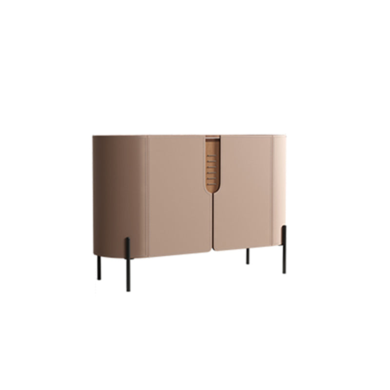 Server in stile contemporaneo di credenza in pietra con armadi e cassetti