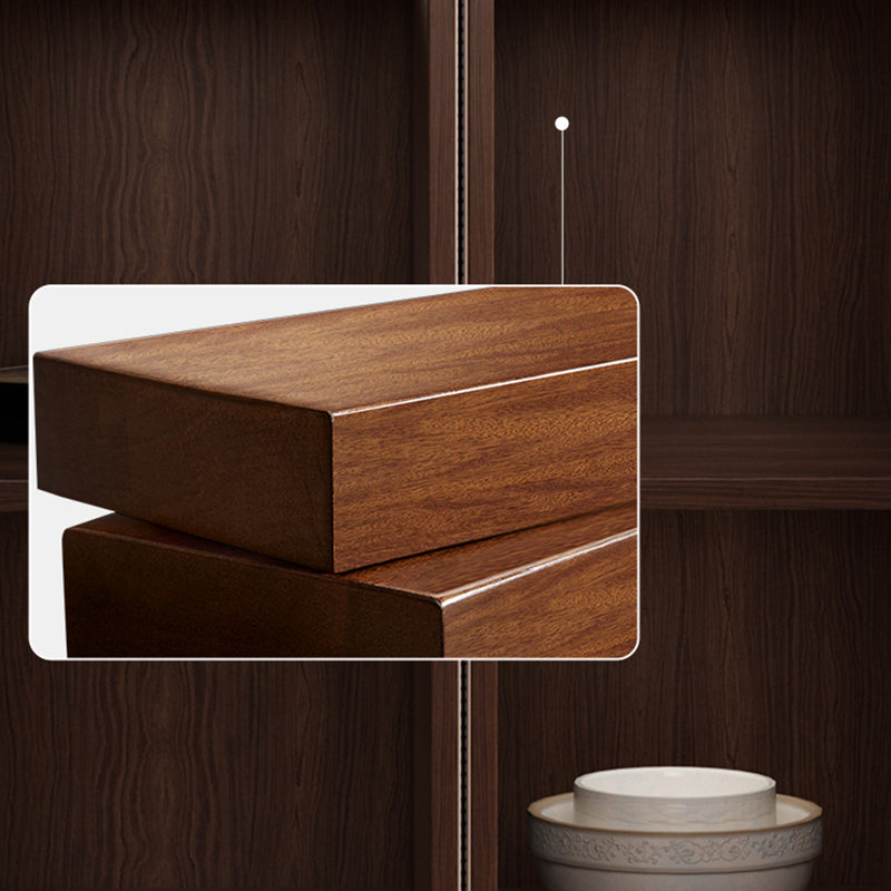 Server in stile contemporaneo di credenza in pietra con armadi e cassetti