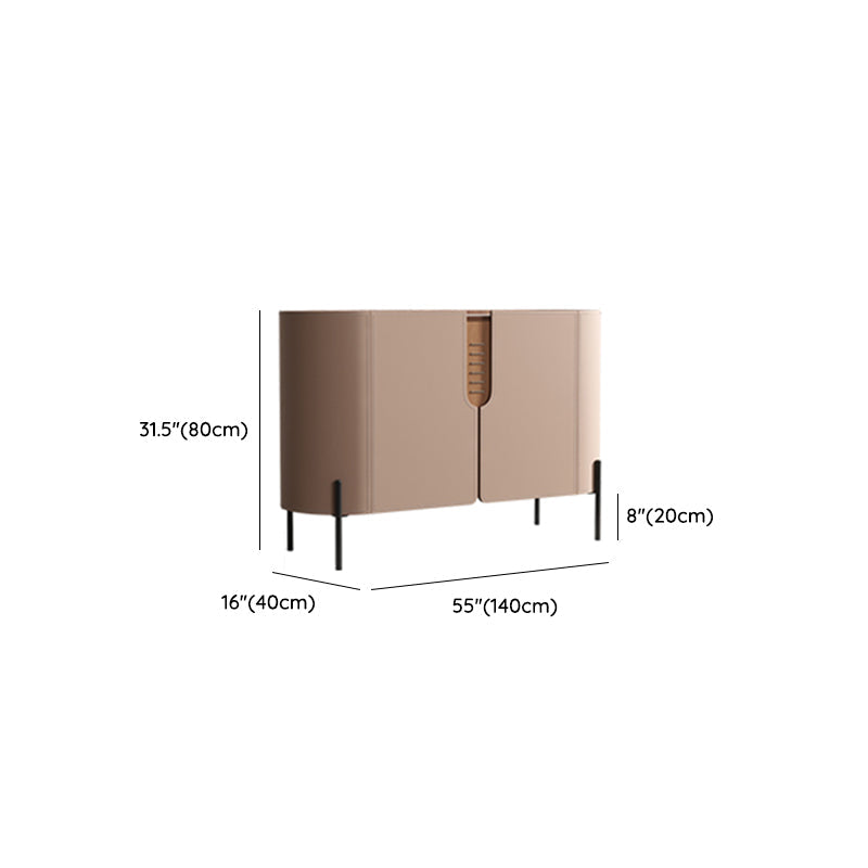 Server in stile contemporaneo di credenza in pietra con armadi e cassetti