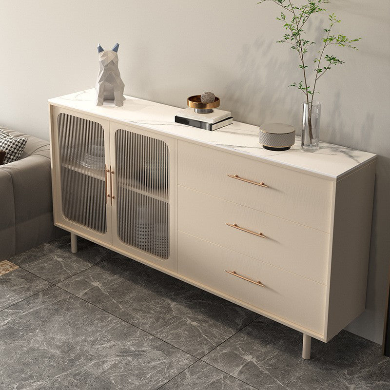 Stone Credenza Contemporary Style Server met laden en kasten