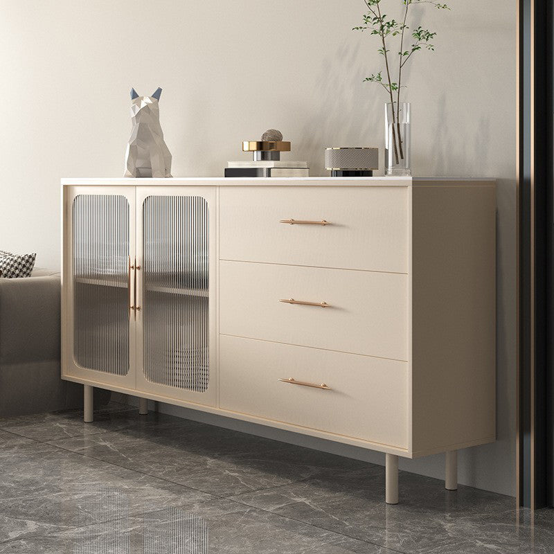 Stone Credenza Contemporary Style Server met laden en kasten