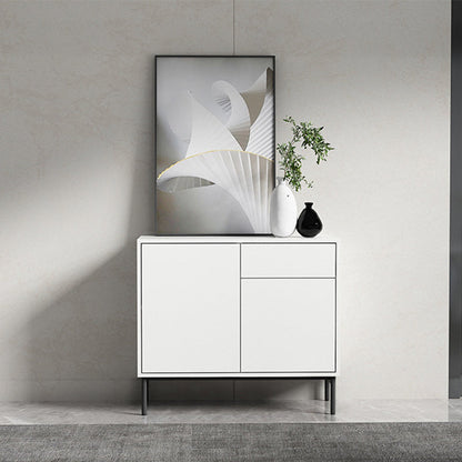 Wood Server Credenza in stile contemporaneo con armadi e cassetti