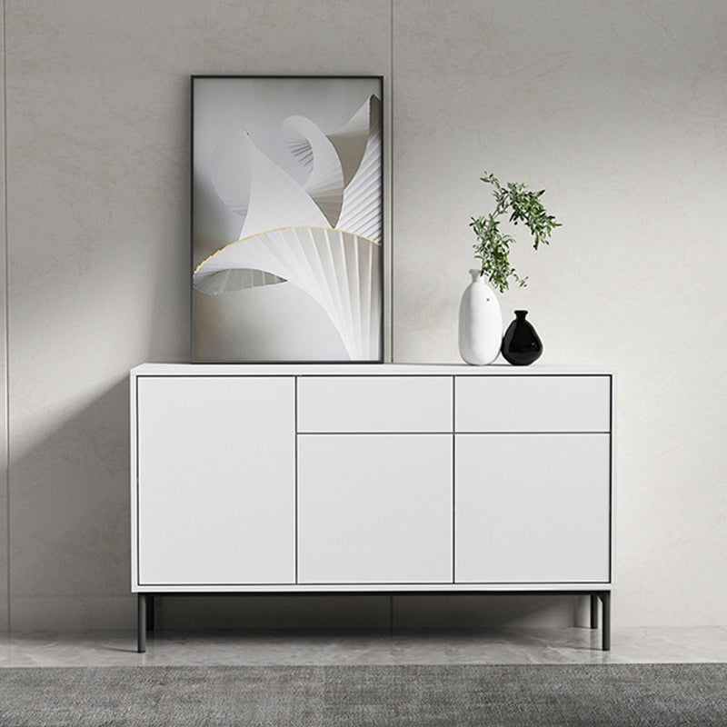 Wood Server Credenza in stile contemporaneo con armadi e cassetti