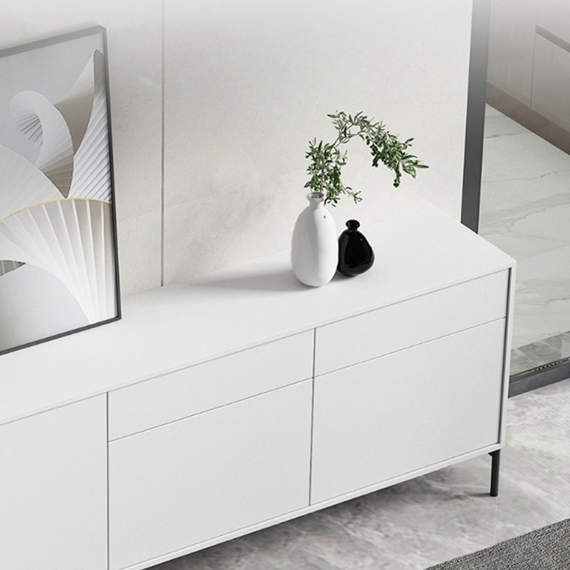 Wood Server Credenza in stile contemporaneo con armadi e cassetti