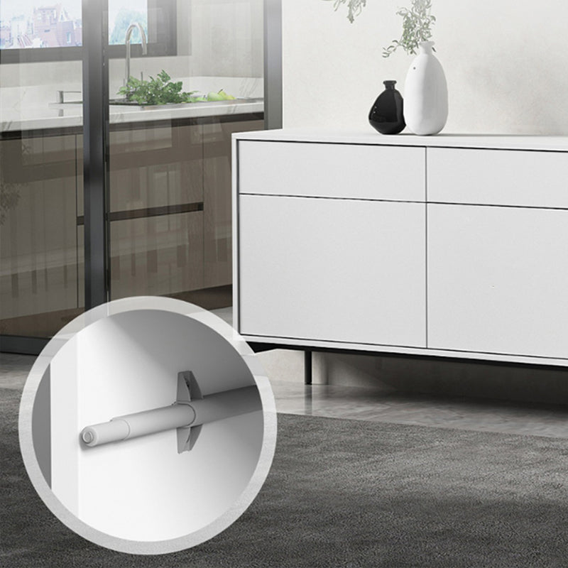 Wood Server Credenza in stile contemporaneo con armadi e cassetti