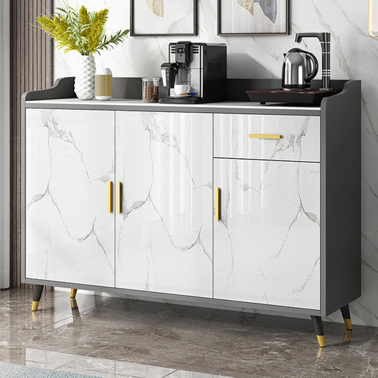 Server di pietra credenza moderna e contemporanea con armadi e cassetti