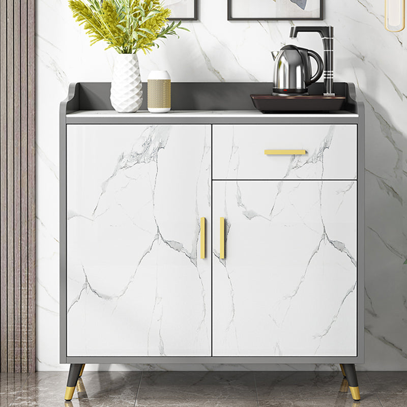 Server di pietra credenza moderna e contemporanea con armadi e cassetti