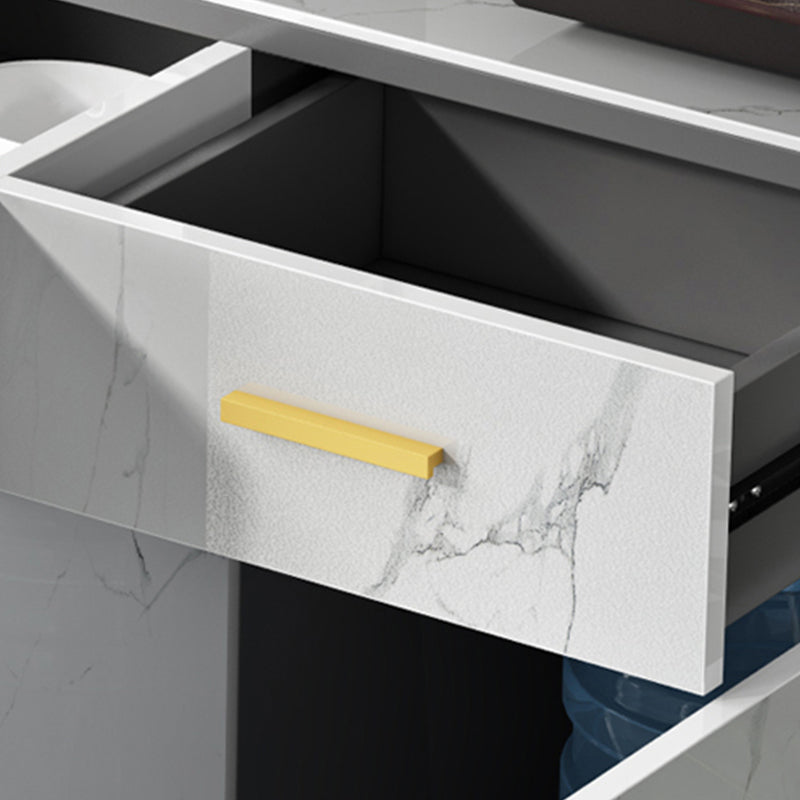 Server di pietra credenza moderna e contemporanea con armadi e cassetti