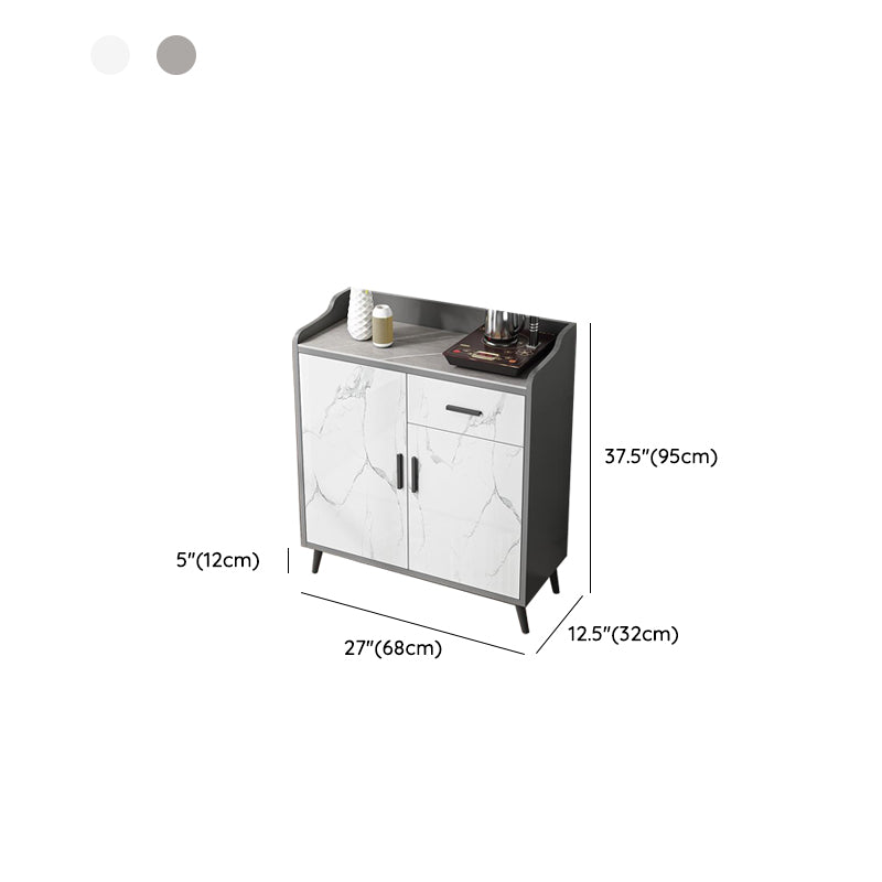 Server di pietra credenza moderna e contemporanea con armadi e cassetti