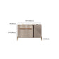 Stone Credenza Contemporary Style Adjustable Shelving Server with Cabinets and Drawers Clearhalo 'buffet_sideboard' 'Buffets & Sideboards' 'furn' 'furn_buffet_sideboard' 'Furniture' 'Kitchen & Dining Furniture' 6812656