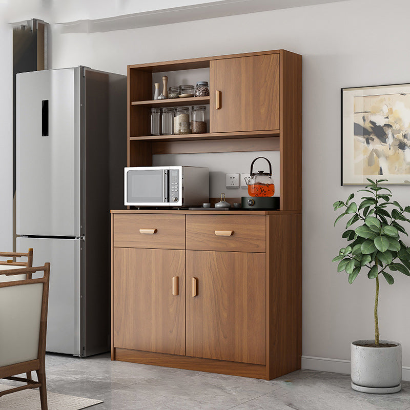 Server moderno e contemporaneo a buffet da pranzo in legno con armadi e cassetti