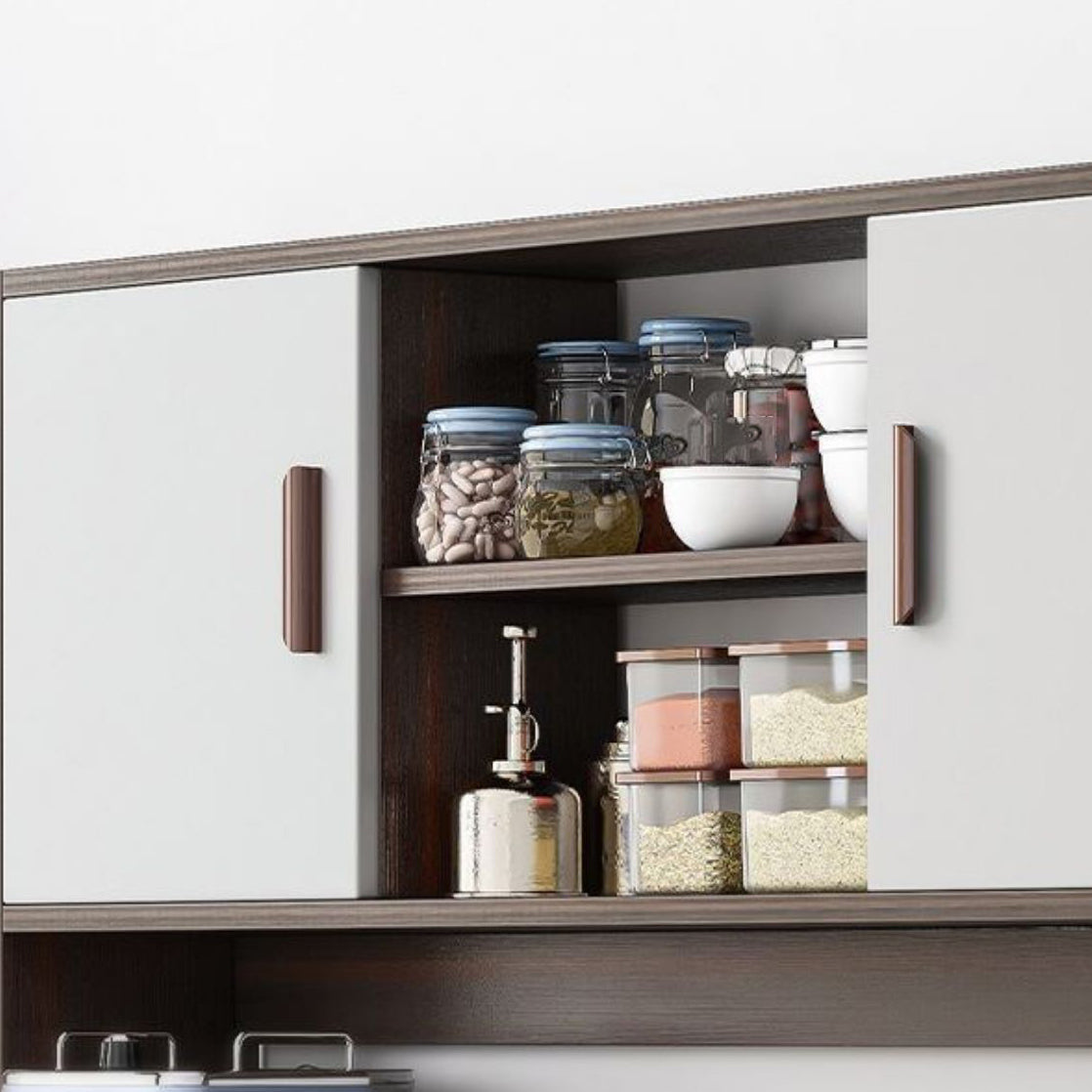 Server moderno e contemporaneo a buffet da pranzo in legno con armadi e cassetti