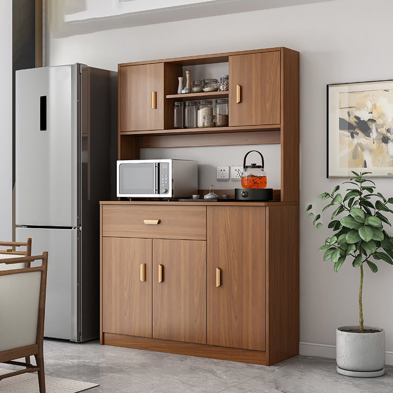 Server moderno e contemporaneo a buffet da pranzo in legno con armadi e cassetti