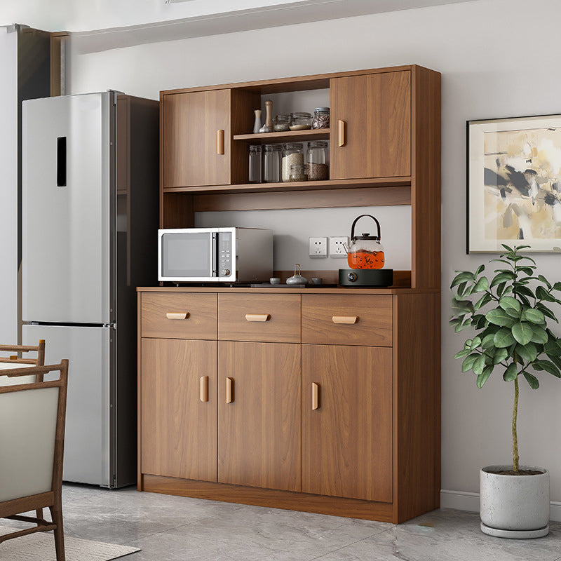 Server moderno e contemporaneo a buffet da pranzo in legno con armadi e cassetti