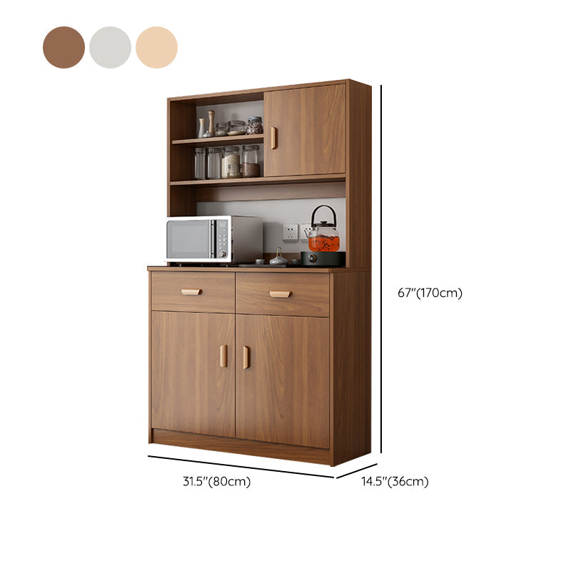 Server moderno e contemporaneo a buffet da pranzo in legno con armadi e cassetti