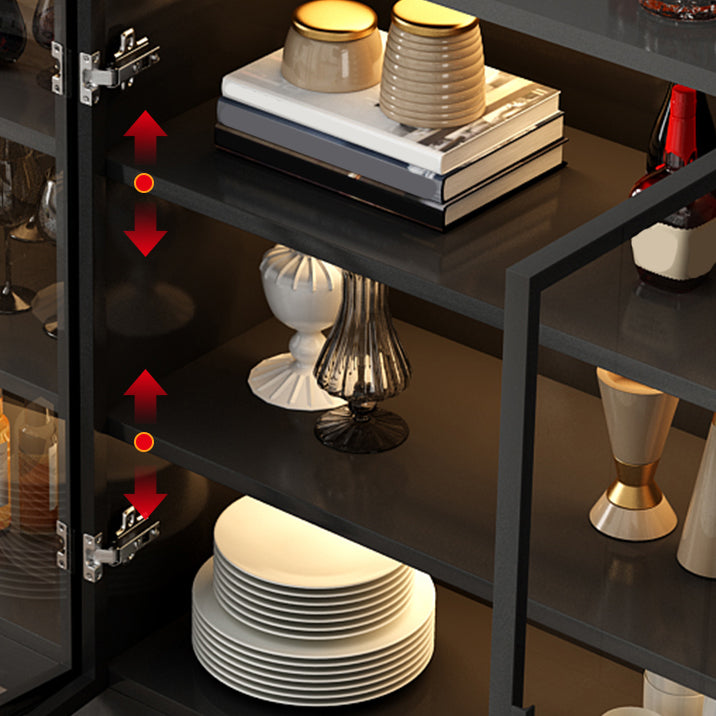 Portes en verre du plateau de style contemporain Porte latérale avec armoires