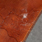 Mesa de bar rectangular contemporánea, mesa de comedor de madera maciza con base de caballete
