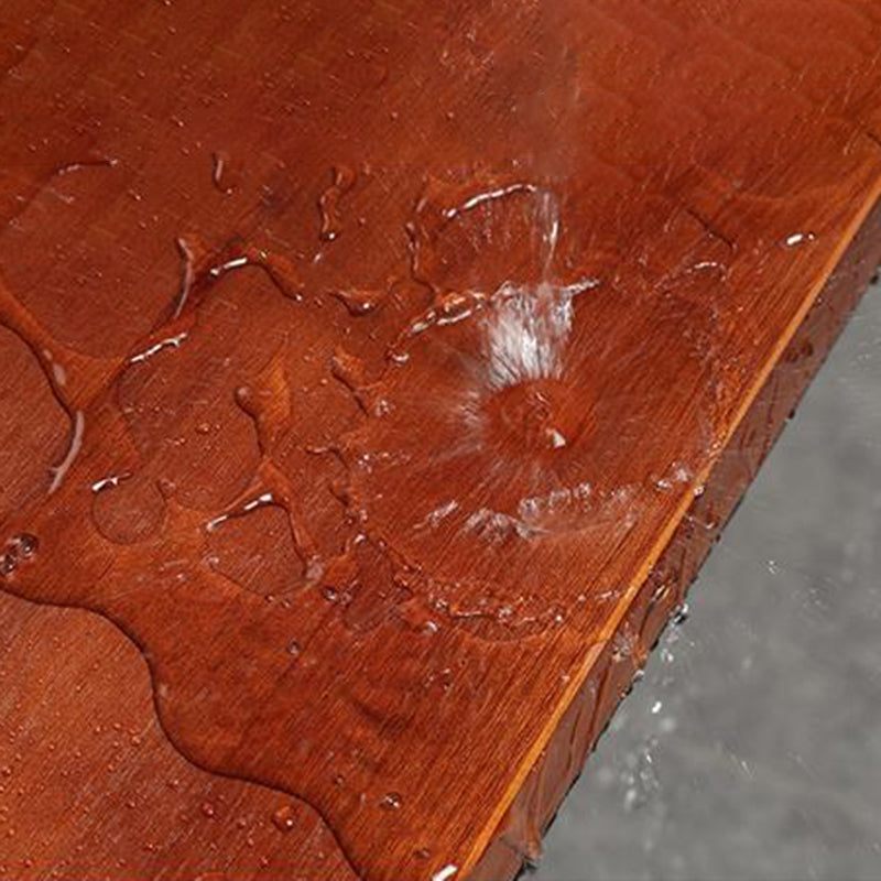 Mesa de bar rectangular contemporánea, mesa de comedor de madera maciza con base de caballete