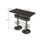 Industrial Style Bar Wine Table Black Bar Dining Table with Storage Clearhalo 'Bar Furniture' 'Bar Tables' 'bar_tables' 'furn' 'furn_bar_tables' 'Furniture' 'Kitchen & Dining Furniture' 6812822