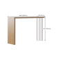 Contemporary Style Bar Table Solid Wood Bar Dining Table with Double Pedestal