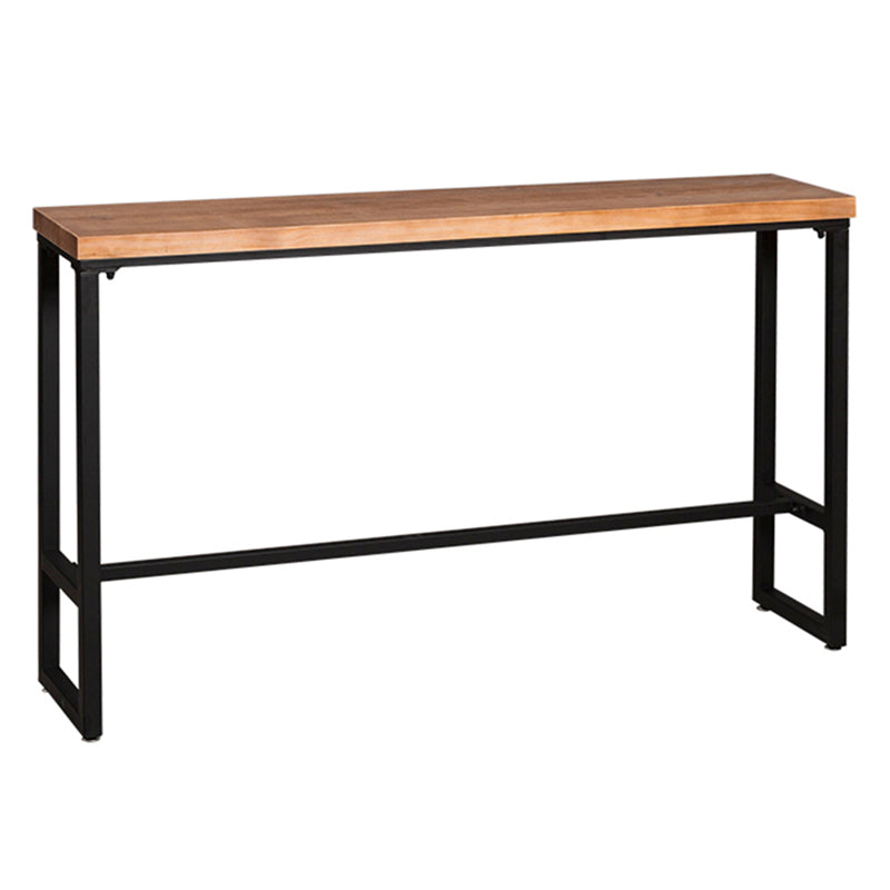 Industrial Rectangle Bar Table Solid Wood Trestle Base Bar Dining Table Without Chairs Clearhalo 'Bar Furniture' 'Bar Tables' 'bar_tables' 'furn' 'furn_bar_tables' 'Furniture' 'Kitchen & Dining Furniture' 6812868