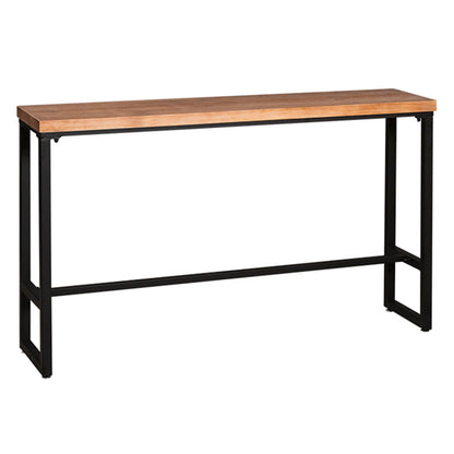Industrial Rectangle Bar Table Solid Wood Trestle Base Bar Dining Table Without Chairs Clearhalo 'Bar Furniture' 'Bar Tables' 'bar_tables' 'furn' 'furn_bar_tables' 'Furniture' 'Kitchen & Dining Furniture' 6812868