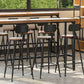 Industrial Rectangle Bar Table Solid Wood Trestle Base Bar Dining Table Clearhalo 'Bar Furniture' 'Bar Tables' 'bar_tables' 'furn' 'furn_bar_tables' 'Furniture' 'Kitchen & Dining Furniture' 6812873