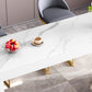 Contemporary Style Rectangle Bar Table Stone Fixed Bistro Bar Desk Clearhalo 'Bar Furniture' 'Bar Tables' 'bar_tables' 'furn' 'furn_bar_tables' 'Furniture' 'Kitchen & Dining Furniture' 6812919