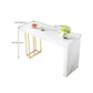 Contemporary Style Rectangle Bar Table Stone Fixed Bistro Bar Desk Clearhalo 'Bar Furniture' 'Bar Tables' 'bar_tables' 'furn' 'furn_bar_tables' 'Furniture' 'Kitchen & Dining Furniture' 6812924