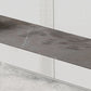 Contemporary Style Rectangle Bar Table Stone Double Pedestal Bar Dining Table for Home Clearhalo 'Bar Furniture' 'Bar Tables' 'bar_tables' 'furn' 'furn_bar_tables' 'Furniture' 'Kitchen & Dining Furniture' 6812932