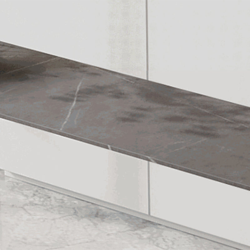 Contemporary Style Rectangle Bar Table Stone Double Pedestal Bar Dining Table for Home Clearhalo 'Bar Furniture' 'Bar Tables' 'bar_tables' 'furn' 'furn_bar_tables' 'Furniture' 'Kitchen & Dining Furniture' 6812932