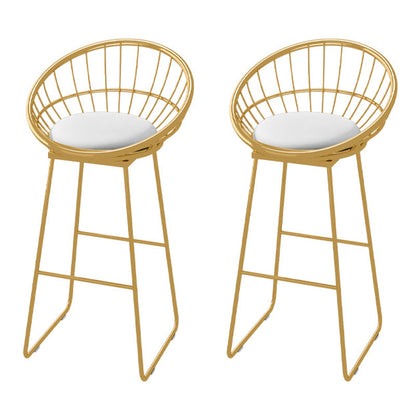Rectangle Bar Table Set 1/2/3 Pcs Stone Bar Table and Metal Stools Gold 30"H Stools (Set of 2) Clearhalo 'Bar Furniture' 'furn' 'furn_home_bar_bar_sets' 'Furniture' 'Home Bars & Bar Sets' 'home_bar_bar_sets' 'Kitchen & Dining Furniture' 6813026