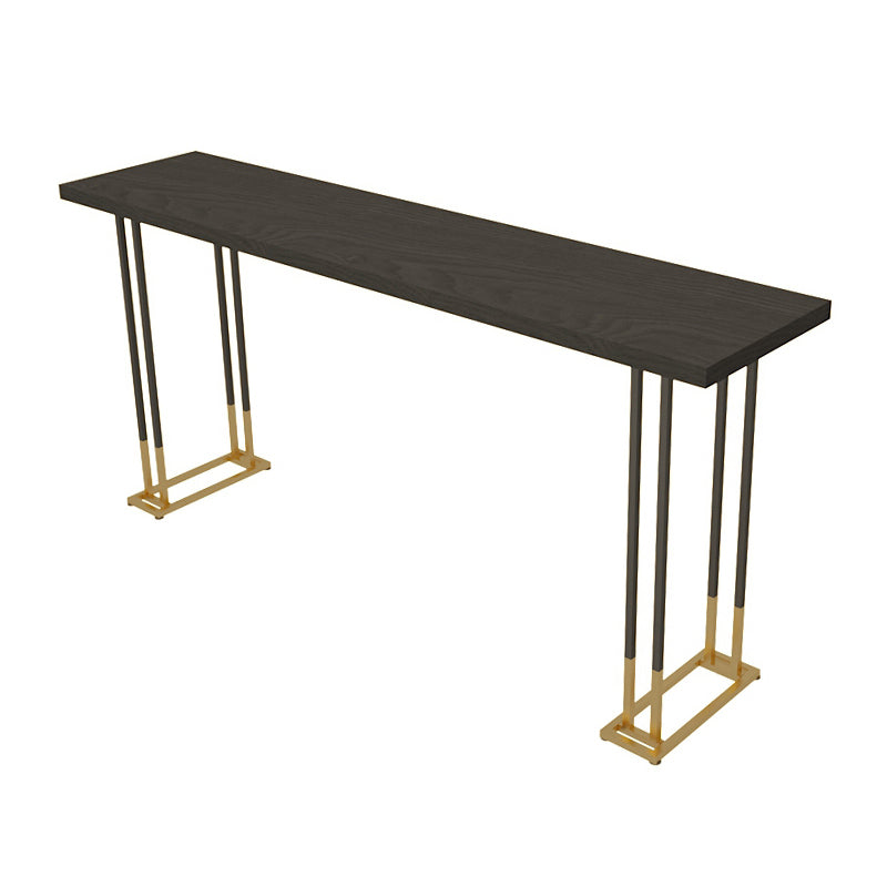 Industrielles Bartisch-Set, 1/4-teilig, Massivholz-Bartisch mit gepolsterten Barhockern