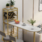 Modern 1/3 Pieces Bar Table Set Stone Counter Table with Rotatable Stools for Living Room Clearhalo 'Bar Furniture' 'furn' 'furn_home_bar_bar_sets' 'Furniture' 'Home Bars & Bar Sets' 'home_bar_bar_sets' 'Kitchen & Dining Furniture' 6813070