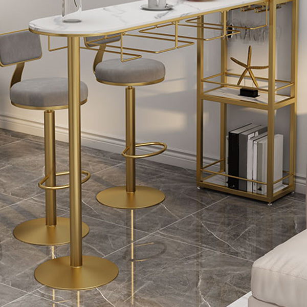 Modern 1/3 Pieces Bar Table Set Stone Counter Table with Rotatable Stools for Living Room Clearhalo 'Bar Furniture' 'furn' 'furn_home_bar_bar_sets' 'Furniture' 'Home Bars & Bar Sets' 'home_bar_bar_sets' 'Kitchen & Dining Furniture' 6813075