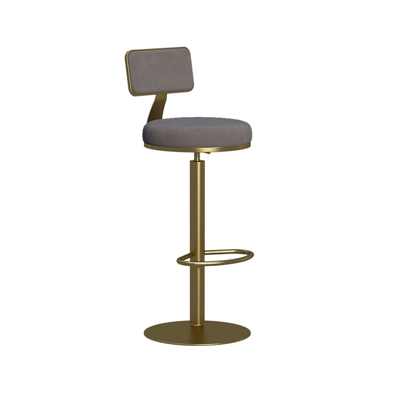 Modern 1/3 Pieces Bar Table Set Stone Counter Table with Rotatable Stools for Living Room Grey 26"H Stool (Single) Clearhalo 'Bar Furniture' 'furn' 'furn_home_bar_bar_sets' 'Furniture' 'Home Bars & Bar Sets' 'home_bar_bar_sets' 'Kitchen & Dining Furniture' 6813087