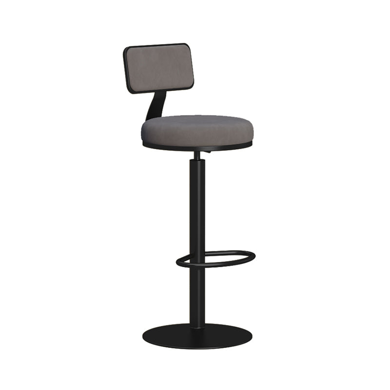 Modern 1/3 Pieces Bar Table Set Stone Counter Table with Rotatable Stools for Living Room Light-Grey 26"H Stool (Single) Clearhalo 'Bar Furniture' 'furn' 'furn_home_bar_bar_sets' 'Furniture' 'Home Bars & Bar Sets' 'home_bar_bar_sets' 'Kitchen & Dining Furniture' 6813090