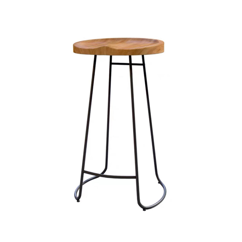 Solid Wood Bar Table Set 1/4/6/7 Pcs Industrial Bar Table and Stools Wood 30"H Stool (Single) Clearhalo 'Bar Furniture' 'furn' 'furn_home_bar_bar_sets' 'Furniture' 'Home Bars & Bar Sets' 'home_bar_bar_sets' 'Kitchen & Dining Furniture' 6813106