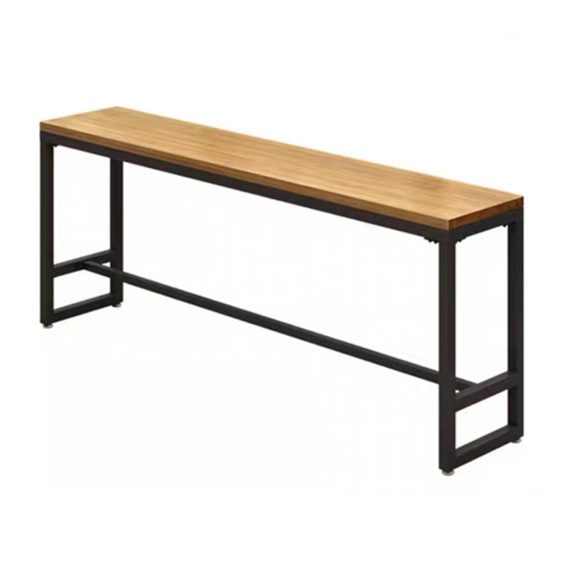 Solid Wood Bar Table Set 1/4/6/7 Pcs Industrial Bar Table and Stools Wood 79"L x 16"W Clearhalo 'Bar Furniture' 'furn' 'furn_home_bar_bar_sets' 'Furniture' 'Home Bars & Bar Sets' 'home_bar_bar_sets' 'Kitchen & Dining Furniture' 6813110